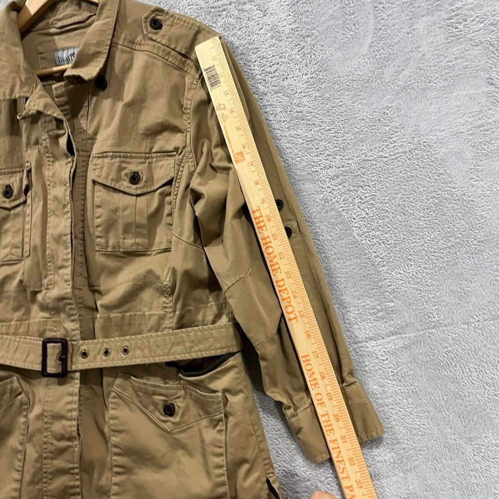 Travelsmith Khaki Utility Safari Jacket Women's Large Long Sleeve Coat‎ Outdoor - Picture 7 of 9